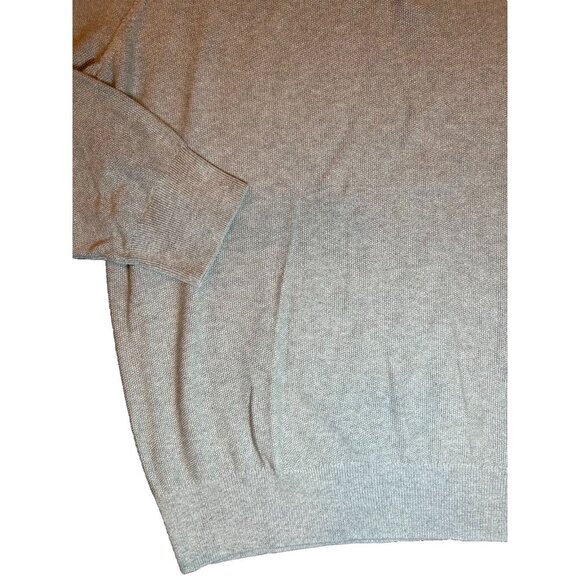Brooks Brothers 100% Cotton Gray 1/2 Zip Long Sleeve Shirt Sweater Men's Size XL - Picture 5 of 8